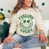 Simply Sage Market S.W.Smiley Feeling Lucky Smiley Face Garment Dyed Long Sleeve - 2 of 4