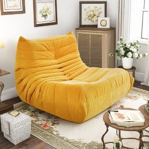 CENGHU Bean Bag Chair with Memory Foam Filling Big Bean Bag for Adults Lazy Sofa Leaf Lounge Sofa for Home, Apartment, Living room - 1 of 4