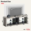 Bestier RGB TV Stand for TVs up to 60" with LED Lights Entertainment Center - 4 of 4