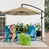 INFURNIC Patio Umbrellas, Double Sided Twin Patio Umbrella Outdoor, Brown - 3 of 4