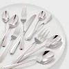 45pc Shapleigh Flatware Set Matte Black - Threshold™ : Target