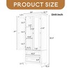 62.5'' Tall Storage Cabinet with Two Drawers for Bathroom - Leovsnove - 3 of 4