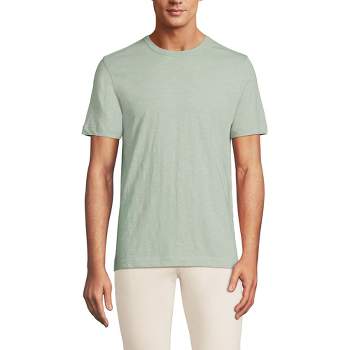 Lands' End Men's Short Sleeve Garment Dye Slub T-Shirt