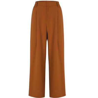 Women's High Waisted Pants Wear to Work Casual Sport Wide Leg Trousers for Women