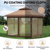 Gazebo Outdoor Pop up,  Canopy Tent with Curtains, Mosquito Netting, for Patio, Backyard Party, 2-Tiered Vented Top - 3 of 4