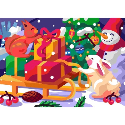 Brain Tree - Christmas Gifts 1000 Piece Puzzles for Adults-Jigsaw Puzzles-With 4 Puzzle Sorting Trays- Random Cut - 27.5"Lx19.5"W