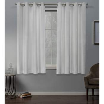 Exclusive Home Velvet Heavyweight Grommet Top Window Curtain Panel Pair
