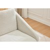 PAGED Chenille Fabric Accent Chair Modern Upholstered Armchair with Wooden Side Frame for Living Room - 4 of 4