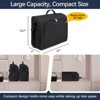20-24 Capacity Hat Organizer Bag – Hard Shell Baseball/Snapback Cap Carrier, Suitable for Travel & Moving Storage - 4 of 4