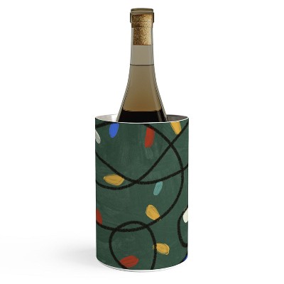 Gigi Rosado Christmas fairy lights Wine Chiller -Deny Designs