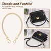 Unique Bargains PU Leather Braided Replacement Metal Buckles Purse Strap 2 Pcs - 4 of 4