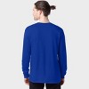 Hanes Essentials Men's Cotton Long Sleeve T-Shirt, Value 4-Pack - 3 of 4