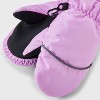 Baby Girls' Snowplay Mitten - Cat & Jack™ Lavender 12-24M - image 2 of 3