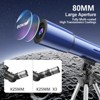 SKONYON Telescope 80mm Aperture 500mm Portable Astronomical Refracting Telescopes with 20-150X Magnification and Complete Accessories - 4 of 4