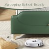 Queen Size Upholstered Platform Bed with Wingback Headboard and Footboard - 4 of 4