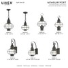 Livex Lighting Newburyport 1 - Light Post Light in  Charcoal - 3 of 4