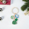 Unique Bargains Christmas Keychain Double Ring Zinc Alloy 3.15" 1 Pc - 4 of 4