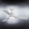 Urban Ambiance Luxury Modern Indoor Ceiling Fan,  15.6"H x 44"W,  Matte White, UHP9222 - 4 of 4