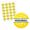 Big Dot of Happiness Let’s Rally - Pickleball - Birthday or Retirement Party Circle Sticker Labels - 24 Count - 2 of 4