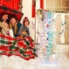 Tangkula 4 FT Lighted Christmas Snowman Light-up Xmas Holiday Decoration w/ 100 LED Lights - 4 of 4