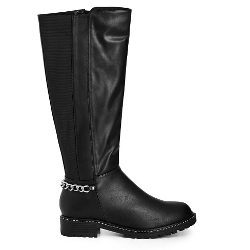 Womens black riding boots size outlet 10