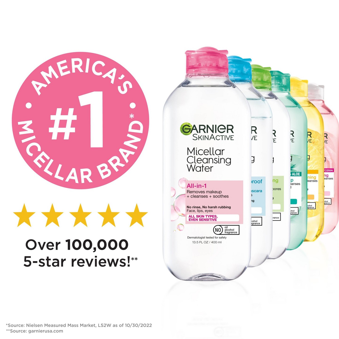 Увлажняющая мицеллярная вода Garnier для снятия макияжа, 13.5 fl oz — фото 8