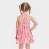 Toddler Girls' Hearts Tank Valentine's Day Dress - Cat & Jack™ Red/Pink - 2 of 3