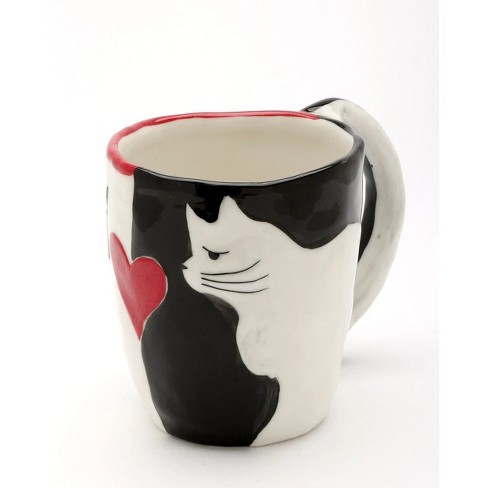 Kevins Gift Shoppe Ceramic Black and White Cat Mug - image 1 of 4