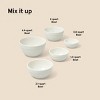 5pc Earthenware Ceramic Mixing Bowl Set - Figmint™ - 4 of 4