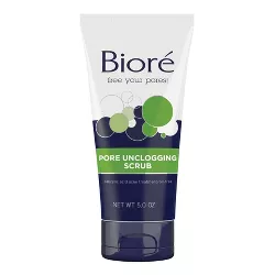 Biore Pore Unclogging Scrub, 2% Salicylic Acid, Oil-Free, Penetrates Pores, Clears Impurities - 5oz