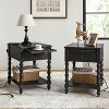 Esther 26 Tall End Table with Built-in Charging Outlets Set of 2|ARTFUL LIVING DESIGNS - 2 of 4
