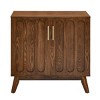 31.5" Mid Century Modern Fluted Sideboard Cabinet with Adjustable Shelves,Buffet Storage Cabinet for Living Room Entryway-Baofuwish - 3 of 4