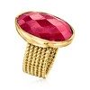 Ross-Simons 11.00 Carat Ruby Ring in 18kt Gold Over Sterling - 3 of 4
