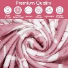 Lomsoe Pink Christmas Gifts Holly Deer Tree Print Flannel Blanket - All Seasons Soft and Warm Throw Blanket for Napping, Camping, Travel, Office - 3 of 4