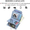 FATMOON Small Wallet for Women,Rfid Blocking Genuine Leather Bifold Wallet Holder for Women with Zipper Coin Pocket 2 ID Windows - 4 of 4