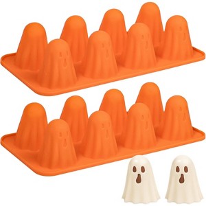 JDICTION 2 Packs Ghost Silicone Molds - Halloween Chocolate Candy Molds for Jelly, Chocolate, Candy, Gummy, Crayon, Resin - 1 of 4