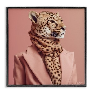 Stupell Industries Fashionable Cheetah Portrait, 24" x 24" - 1 of 4