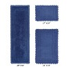 Lilly Crochet Collection 100% Cotton Tufted Reversible 3-Piece Bath Rug Set – Super Absorbent, Machine Washable Bathroom Mats with Crochet Pattern - 2 of 4