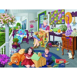 Sunsout Visiting Grandma 300 pc Mothers Day Jigsaw Puzzle 38909 - 1 of 4
