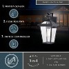 VAXCEL Derby 1 Light Matte Black Motion Sensor Dusk to Dawn Outdoor Wall Lantern Clear Glass Shade, LED Compatible - 2 of 4