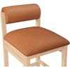 Meridian Furniture,Roundhill Vegan Leather Upholstered Counter Stool - 4 of 4