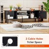 FDW TV Stand for 55 60 Inch TVs,Entertainment Center with 2 Storage Cabinets and Open Shelves, Modern Media Console Table - 4 of 4