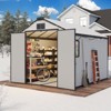 EROMMY Resin Outdoor Storage Shed With Floor - 3 of 4