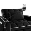 ORRD 3-in-1 Convertible Sleeper Chair with USB Port, Pull Out Sofa Bed for Small Spaces, Multi-Pocket Folding Chair Bed for Living Room & Bedroom - 3 of 4