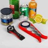 LunaLulinlk1pc Lid Opener Tool; Jar Opener For Weak Hands; Multi Function Can Opener For Seniors; Rubber Grip Bottle Opener - 3 of 4