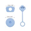 Unique Bargains Protective Anti-overflow Straw Cover Cap 3 Pcs - 2 of 4