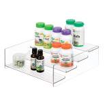 mDesign Plastic Bathroom Medicine Organizer, 4 Level Shelf