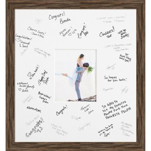 Regis Signature Mat Picture Frame – Guest Book Alternative for Weddings, Graduations, or Retirement – Autograph Photo Mat for Signature Board - 1 of 4