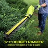 Sun Joe IONMAX Cordless Lawn Care System, Grass and Hedge Trimmer with Pole Saw - 4 of 4