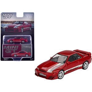 Nissan Skyline GT-R (R32) RHD "Veilside Combat C-I" Gem Red Metallic Limited Edition 1/64 Diecast Model Car by Mini GT - 1 of 4
